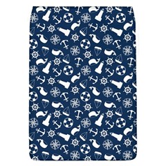 Nautical Navy Flap Covers (l)  by electrogiraffe