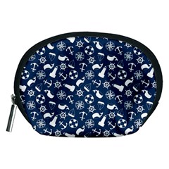 Nautical Navy Accessory Pouches (medium)  by electrogiraffe