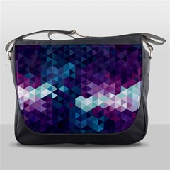 Geo Thunderstorm Messenger Bags by electrogiraffe