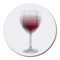 Wine Glass Steve Socha Round Mousepads