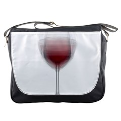 Wine Glass Steve Socha Messenger Bags by WineGlassOverlay