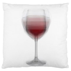 Wine Glass Steve Socha Large Cushion Case (two Sides) by WineGlassOverlay