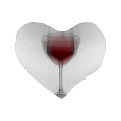 Wine Glass Steve Socha Standard 16  Premium Heart Shape Cushions by WineGlassOverlay