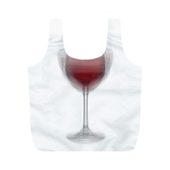 Wine Glass Steve Socha Full Print Recycle Bags (m)  by WineGlassOverlay