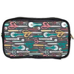 Sewing Stripes Toiletries Bags 2-side by electrogiraffe