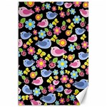 Spring pattern - black Canvas 20  x 30   19.62 x28.9  Canvas - 1