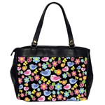 Spring pattern - black Office Handbags (2 Sides)  Back