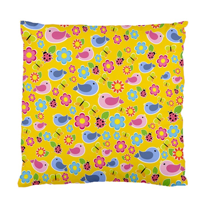 Spring pattern - yellow Standard Cushion Case (Two Sides)