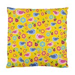 Spring pattern - yellow Standard Cushion Case (Two Sides) Back