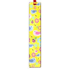 Spring Pattern - Yellow Large Book Marks by Valentinaart