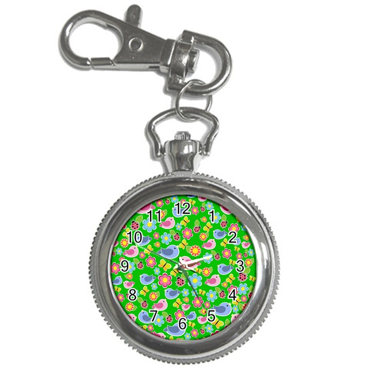 Spring pattern - green Key Chain Watches