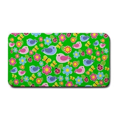 Spring Pattern - Green Medium Bar Mats by Valentinaart