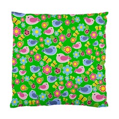 Spring Pattern - Green Standard Cushion Case (two Sides) by Valentinaart