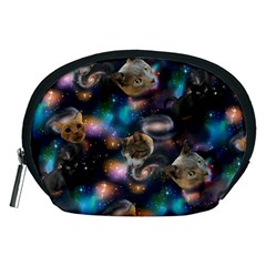 Galaxy Cats Accessory Pouches (medium)  by electrogiraffe