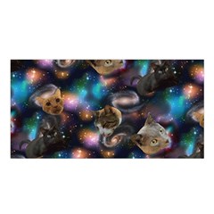 Galaxy Cats Satin Shawl by electrogiraffe