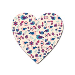 Vintage Spring Heart Magnet by Valentinaart