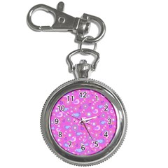 Spring Pattern - Pink Key Chain Watches by Valentinaart