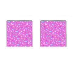 Spring Pattern - Pink Cufflinks (square) by Valentinaart