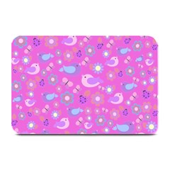 Spring Pattern - Pink Plate Mats by Valentinaart