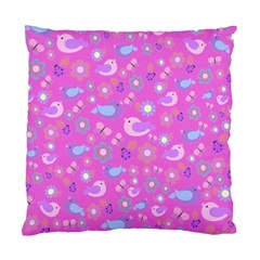 Spring Pattern - Pink Standard Cushion Case (two Sides) by Valentinaart