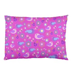 Spring Pattern - Pink Pillow Case (two Sides) by Valentinaart