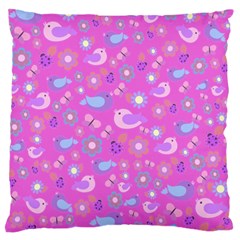 Spring Pattern - Pink Standard Flano Cushion Case (one Side) by Valentinaart