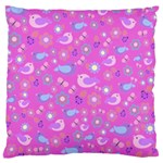 Spring pattern - pink Standard Flano Cushion Case (One Side) Front