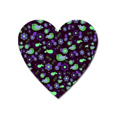 Spring Night Heart Magnet by Valentinaart