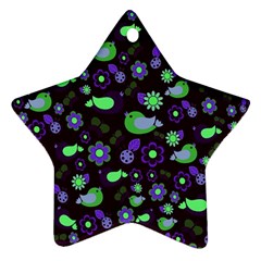 Spring Night Star Ornament (two Sides) by Valentinaart