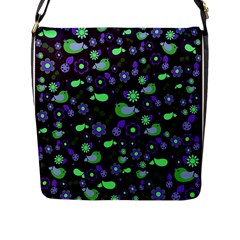 Spring Night Flap Messenger Bag (l)  by Valentinaart