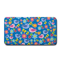 Spring Pattern - Blue Medium Bar Mats by Valentinaart