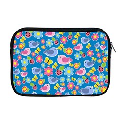 Spring Pattern - Blue Apple Macbook Pro 17  Zipper Case by Valentinaart