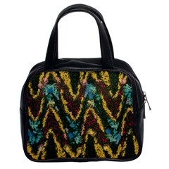 Painted Waves                                                         Classic Handbag (two Sides) by LalyLauraFLM