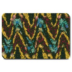 Painted Waves                                                         			large Doormat by LalyLauraFLM