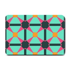 Pink Stars Pattern                                                          			small Doormat by LalyLauraFLM