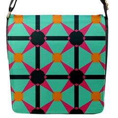 Pink Stars Pattern                                                          			flap Closure Messenger Bag (s) by LalyLauraFLM