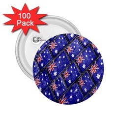 Australian Flag Urban Grunge Pattern 2 25  Buttons (100 Pack)  by dflcprints