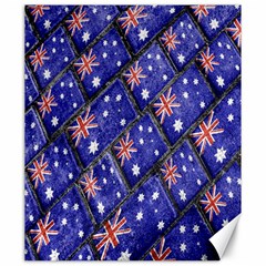 Australian Flag Urban Grunge Pattern Canvas 20  X 24   by dflcprints