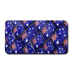 Australian Flag Urban Grunge Pattern Medium Bar Mats by dflcprints