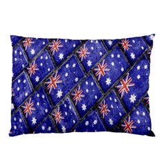 Australian Flag Urban Grunge Pattern Pillow Case