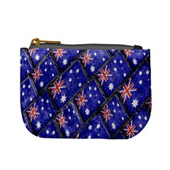 Australian Flag Urban Grunge Pattern Mini Coin Purses by dflcprints