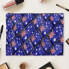 Australian Flag Urban Grunge Pattern Cosmetic Bag (xl) by dflcprints