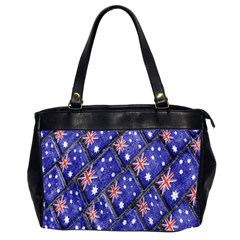 Australian Flag Urban Grunge Pattern Office Handbags (2 Sides)  by dflcprints