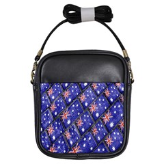 Australian Flag Urban Grunge Pattern Girls Sling Bags by dflcprints