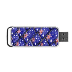 Australian Flag Urban Grunge Pattern Portable Usb Flash (one Side) by dflcprints