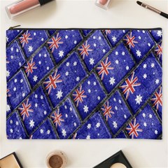 Australian Flag Urban Grunge Pattern Cosmetic Bag (xxxl)  by dflcprints