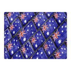 Australian Flag Urban Grunge Pattern Double Sided Flano Blanket (mini)  by dflcprints