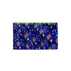 Australian Flag Urban Grunge Pattern Cosmetic Bag (xs) by dflcprints