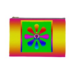 Flower Mosaic Cosmetic Bag (large) 