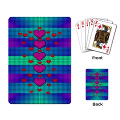 Hearts Weave Playing Card by pepitasart